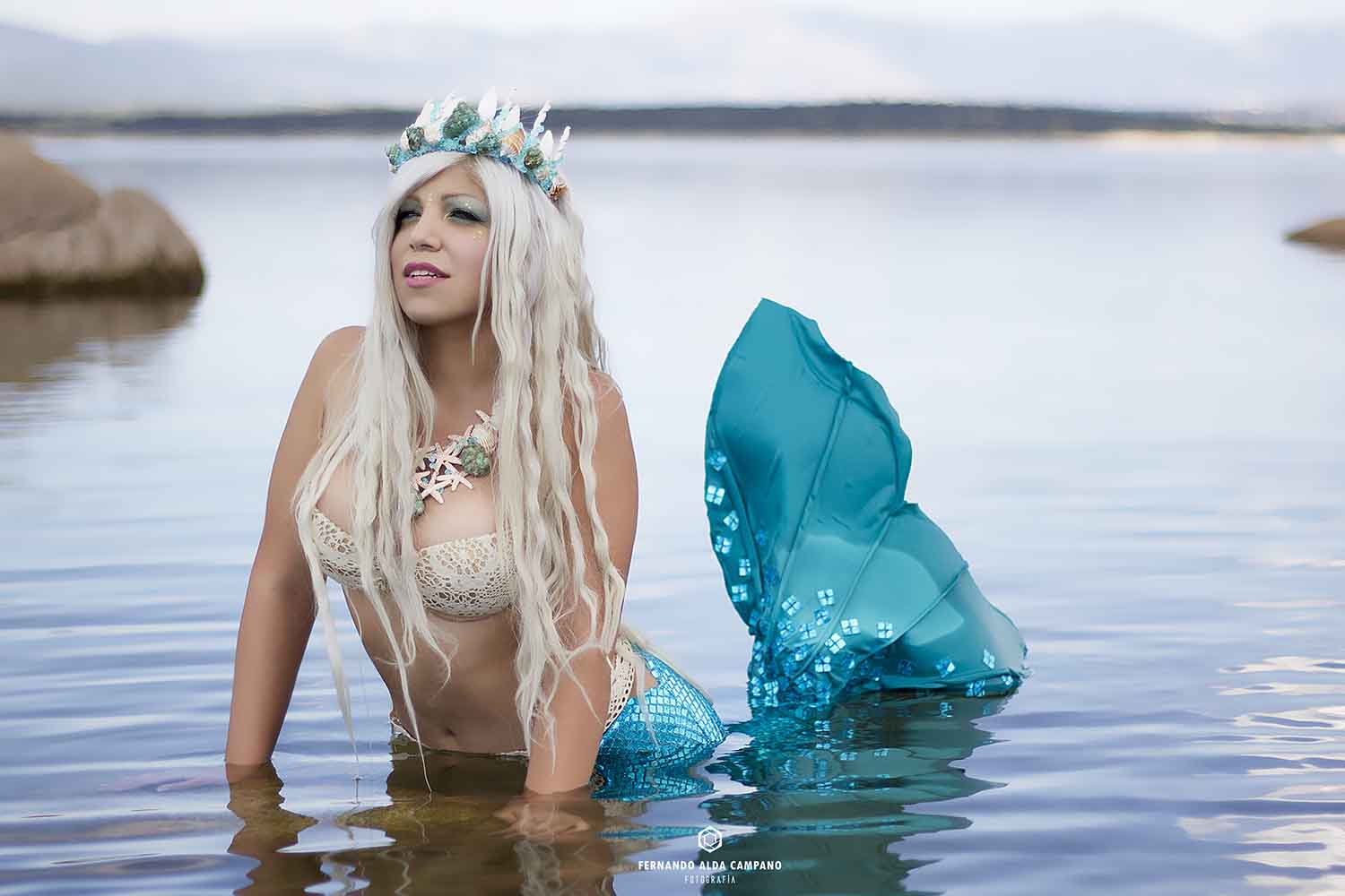 maquillaje caracterización sirena mermaid